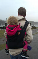 babywearing with a baby carrier